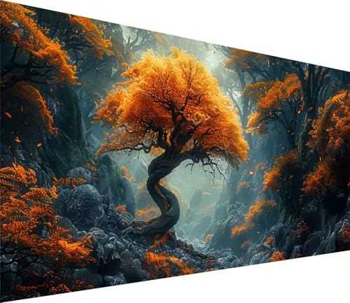 Diamond Painting XXL 30x60cm, Diamond Painting Erwachsene Baum, DIY Basteln Erwachsene Pflanzen, Full Diamant Kunst Malerei Stickerei Set, für Deko Wohnzimmer und Wanddeko, Geschenke für Frauen 8-3944 von MAYINGOU