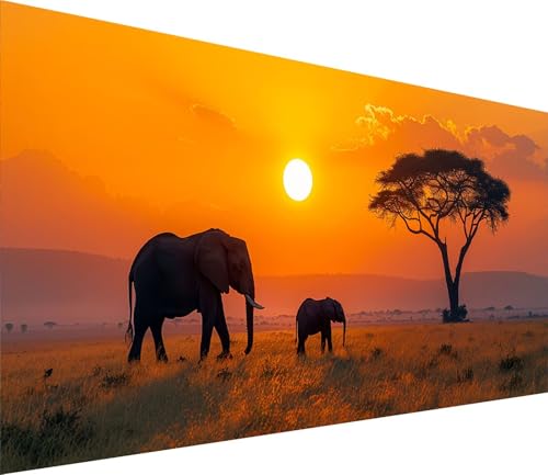 Diamond Painting XXL 40x80cm, Diamond Painting Erwachsene Sonnenuntergang, DIY Basteln Erwachsene Tier, Full Diamant Kunst Malerei Stickerei Set, Painting Deko Wohnzimmer und Wanddeko Geschenke H-5146 Diamond Painting XXL 40x80cm, Diamond Painting Erwachsene Sonnenuntergang, DIY Basteln Erwachsene Tier, Full Diamant Kunst Malerei Stickerei Set, Painting Deko Wohnzimmer und Wanddeko Geschenke H-5146 von MAYINGOU