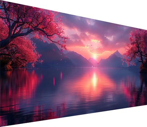 Diamond Painting XXL 45x90cm, Diamond Painting Erwachsene Sonnenuntergang, DIY Basteln Erwachsene Rivers, Full Diamant Kunst Malerei Stickerei Set, Deko Wohnzimmer und Wanddeko Geschenke 2-5002 Diamond Painting XXL 45x90cm, Diamond Painting Erwachsene Sonnenuntergang, DIY Basteln Erwachsene Rivers, Full Diamant Kunst Malerei Stickerei Set, Deko Wohnzimmer und Wanddeko Geschenke 2-5002 von MAYINGOU
