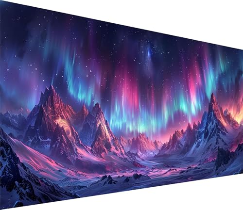 Diamond Painting XXL 50x100cm, Diamond Painting Erwachsene Aurora, DIY Basteln Erwachsene Berg, Full Diamant Kunst Malerei Stickerei Set, Painting für Deko Wohnzimmer und Wanddeko Geschenke N-7134 Diamond Painting XXL 50x100cm, Diamond Painting Erwachsene Aurora, DIY Basteln Erwachsene Berg, Full Diamant Kunst Malerei Stickerei Set, Painting für Deko Wohnzimmer und Wanddeko Geschenke N-7134 von MAYINGOU