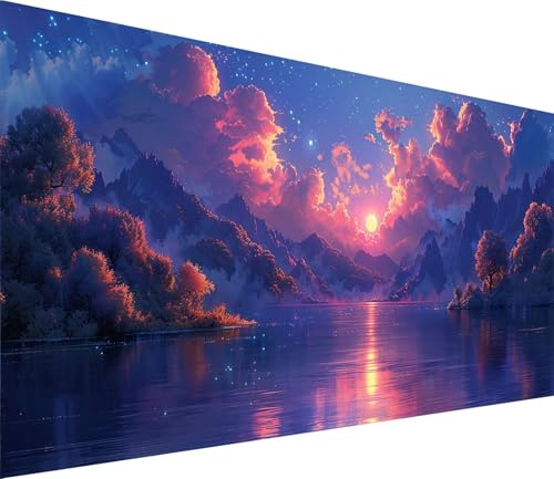 Diamond Painting XXL 60x120cm, Diamond Painting Erwachsene Sternenhimmel, DIY Basteln Erwachsene Wolke, Full Diamant Kunst Malerei Stickerei Set, Deko Wohnzimmer und Wanddeko Geschenke 1-2079 von MAYINGOU