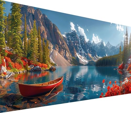 Diamond Painting XXL 70x140cm, Diamond Painting Erwachsene Berg, DIY Basteln Erwachsene Rivers, Full Diamant Kunst Malerei Stickerei Set, für Deko Wohnzimmer und Wanddeko, Geschenke für Frauen 6-8976 Diamond Painting XXL 70x140cm, Diamond Painting Erwachsene Berg, DIY Basteln Erwachsene Rivers, Full Diamant Kunst Malerei Stickerei Set, für Deko Wohnzimmer und Wanddeko, Geschenke für Frauen 6-8976 von MAYINGOU