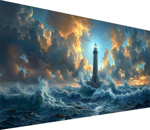 Diamond Painting XXL 70x140cm, Diamond Painting Erwachsene Leuchtturm, DIY Basteln Erwachsene Ozean, Full Diamant Kunst Malerei Stickerei Set, Painting Deko Wohnzimmer und Wanddeko Geschenke 4-1151 Diamond Painting XXL 70x140cm, Diamond Painting Erwachsene Leuchtturm, DIY Basteln Erwachsene Ozean, Full Diamant Kunst Malerei Stickerei Set, Painting Deko Wohnzimmer und Wanddeko Geschenke 4-1151 von MAYINGOU