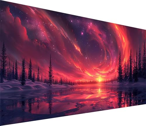 Diamond Painting XXL 70x140cm, Diamond Painting Erwachsene Sonnenuntergang, DIY Basteln Erwachsene Sternenhimmel, Full Diamant Kunst Malerei Stickerei Set, Deko Wohnzimmer und Wanddeko 6-3909 von MAYINGOU
