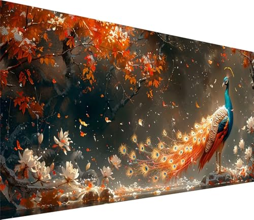 Diamond Painting XXL 80x160cm, Diamond Painting Erwachsene Pfau, DIY Basteln Erwachsene Blume, Full Diamant Kunst Malerei Stickerei Set, für Deko Wohnzimmer und Wanddeko, Geschenke für Frauen A-5108 Diamond Painting XXL 80x160cm, Diamond Painting Erwachsene Pfau, DIY Basteln Erwachsene Blume, Full Diamant Kunst Malerei Stickerei Set, für Deko Wohnzimmer und Wanddeko, Geschenke für Frauen A-5108 von MAYINGOU