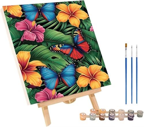 Malen Nach Zahlen Erwachsene Blume, Malen Nach Zahlen Schmetterling, DIY Set Erwachsene Mit 3 Pinseln und Acrylfarbe, Paint by Numbers für Deko Wohnzimmer und Wanddeko Geschenke 40x50 cm 1-8314 Malen Nach Zahlen Erwachsene Blume, Malen Nach Zahlen Schmetterling, DIY Set Erwachsene Mit 3 Pinseln und Acrylfarbe, Paint by Numbers für Deko Wohnzimmer und Wanddeko Geschenke 40x50 cm 1-8314 von MAYINGOU