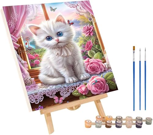 Malen Nach Zahlen Erwachsene Katze, Malen Nach Zahlen Blume, DIY Set Erwachsene Mit 3 Pinseln und Acrylfarbe, Paint by Numbers für Deko Wohnzimmer und Wanddeko, Geschenke für Frauen 40x50 cm 6-5971 Malen Nach Zahlen Erwachsene Katze, Malen Nach Zahlen Blume, DIY Set Erwachsene Mit 3 Pinseln und Acrylfarbe, Paint by Numbers für Deko Wohnzimmer und Wanddeko, Geschenke für Frauen 40x50 cm 6-5971 von MAYINGOU