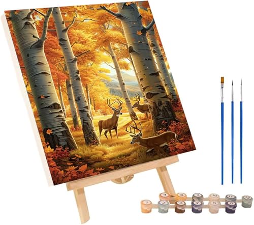 Malen Nach Zahlen Erwachsene Reh, Malen Nach Zahlen Baum, DIY Set Erwachsene Mit 3 Pinseln und Acrylfarbe, Paint by Numbers für Deko Wohnzimmer und Wanddeko, Als Geschenke für Frauen 80x110 cm 1-4188 Malen Nach Zahlen Erwachsene Reh, Malen Nach Zahlen Baum, DIY Set Erwachsene Mit 3 Pinseln und Acrylfarbe, Paint by Numbers für Deko Wohnzimmer und Wanddeko, Als Geschenke für Frauen 80x110 cm 1-4188 von MAYINGOU