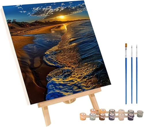 Malen Nach Zahlen Erwachsene Sonnenuntergang, Malen Nach Zahlen Strand, DIY Set Erwachsene Mit 3 Pinseln und Acrylfarbe, Paint by Numbers für Deko Wohnzimmer und Wanddeko Geschenke 40x50 cm 4-2286 Malen Nach Zahlen Erwachsene Sonnenuntergang, Malen Nach Zahlen Strand, DIY Set Erwachsene Mit 3 Pinseln und Acrylfarbe, Paint by Numbers für Deko Wohnzimmer und Wanddeko Geschenke 40x50 cm 4-2286 von MAYINGOU