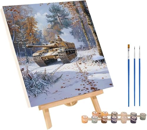 Malen Nach Zahlen Erwachsene Tank, Malen Nach Zahlen Soldat, DIY Set Erwachsene Mit 3 Pinseln und Acrylfarbe, Paint by Numbers für Deko Wohnzimmer und Wanddeko, Geschenke für Frauen 70x95 cm 9-8357 Malen Nach Zahlen Erwachsene Tank, Malen Nach Zahlen Soldat, DIY Set Erwachsene Mit 3 Pinseln und Acrylfarbe, Paint by Numbers für Deko Wohnzimmer und Wanddeko, Geschenke für Frauen 70x95 cm 9-8357 von MAYINGOU