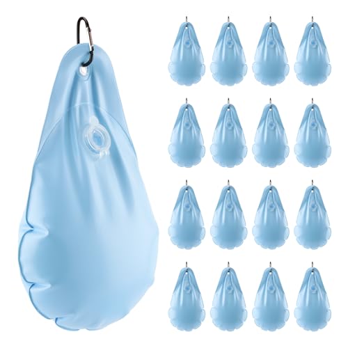 16 Pack Pool Cover Gewichte mit Haken, Winter Pool Cover Hängetasche, PVC Auslaufsichere Gewichte Wasserbeutel, für runde, ovale, rechteckige & unregelmäßige oberirdische Pools 16 Pack Pool Cover Gewichte mit Haken, Winter Pool Cover Hängetasche, PVC Auslaufsichere Gewichte Wasserbeutel, für runde, ovale, rechteckige & unregelmäßige oberirdische Pools von MAYIT