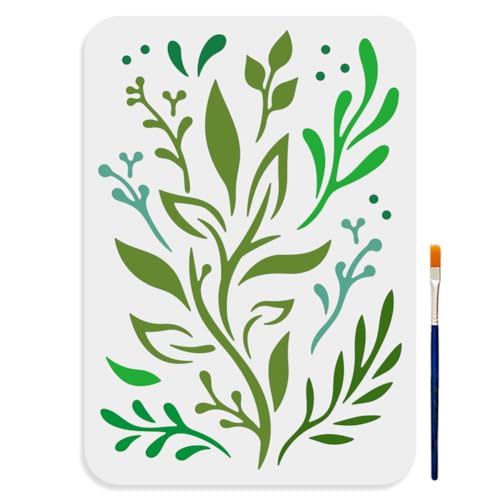 MAYJOYDIY Blätter Schablonen 29.7 × 21cm A4 Baum Weinblätter Schablone Zum Malen Mit Pinsel Pflanzenzweige Zeichenschablonen Zum Basteln Holzwände Stoffwände Papierwände Möbel MAYJOYDIY Blätter Schablonen 29.7 × 21cm A4 Baum Weinblätter Schablone Zum Malen Mit Pinsel Pflanzenzweige Zeichenschablonen Zum Basteln Holzwände Stoffwände Papierwände Möbel von MAYJOYDIY
