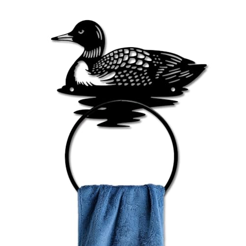 MAYJOYDIY Handtuchring Aus Gusseisen Mit Seetaucher Handtuchhalter Aus Metall Rustikaler Handtuchring Zur Wandmontage Wassertiere Handtuchständer Handtuchring Aus Metall Für Küche Zuhause Hängende von MAYJOYDIY