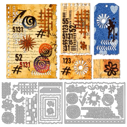 MAYJOYDIY Planned Labels Metall Stanzformen Vintage Gefärbter Tinte Stanzschablonen Ziegelwand Muschel Prägeschablone Cutting Dies für Scrapbooking DIY-Alben Geburtstagskarten MAYJOYDIY Planned Labels Metall Stanzformen Vintage Gefärbter Tinte Stanzschablonen Ziegelwand Muschel Prägeschablone Cutting Dies für Scrapbooking DIY-Alben Geburtstagskarten von MAYJOYDIY