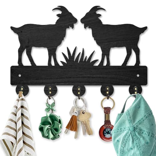 MAYJOYDIY Schlüsselhalter Aus Holz Für Die Wand Mit Eines Ziegen Schaftiers Tiergraswiese Montierte Schlüsselhaken 30×20cm Mit 5 Haken Aus Legierung Für Eingangsbereich Haustür Küche Bürodekoration MAYJOYDIY Schlüsselhalter Aus Holz Für Die Wand Mit Eines Ziegen Schaftiers Tiergraswiese Montierte Schlüsselhaken 30×20cm Mit 5 Haken Aus Legierung Für Eingangsbereich Haustür Küche Bürodekoration von MAYJOYDIY