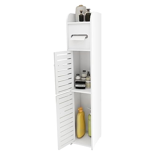 MAYMA Badezimmerschrank WC Unterschrank Badregal Schubladenfach Platzsparend Kleine Räume 17 x 15 x 78 cm Weiß MAYMA Badezimmerschrank WC Unterschrank Badregal Schubladenfach Platzsparend Kleine Räume 17 x 15 x 78 cm Weiß von MAYMA