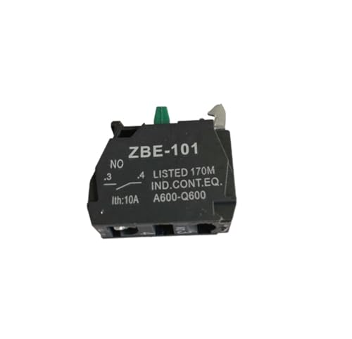 10 Stück Knopfschalter, Kontaktblock ZBE-101 NO/ZBE-102 NC / ZB2-BE101C NO / ZB2-BE102C NC (Color : ZBE-101 NO) von MAYNUO