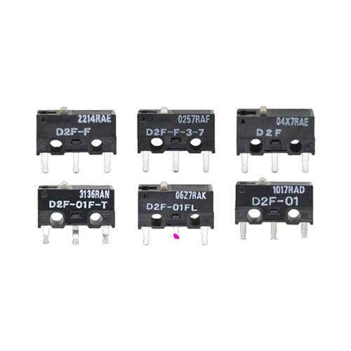 10 Stück Mikroschalter D2F-L L2 L3 L-D3 F FL D3 LD L-A1 FL-D3 5 5L (Color : D2F-5) von MAYNUO