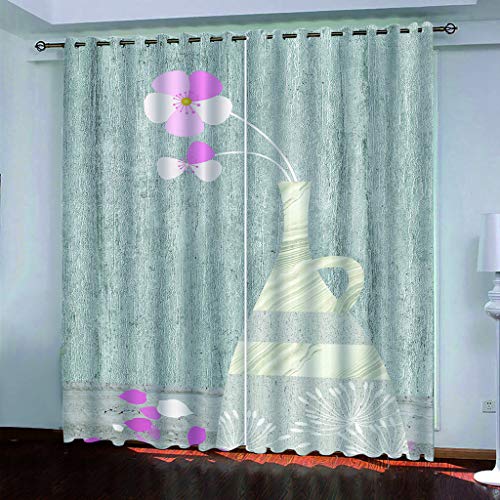 Blickdichte Vorhänge Kinderzimmer 3D Retro-Vase Mit Blumen Thermovorhang Kälteschutz Gardinen Mit Ösen Vorhang Wärmeisolierend 160x200 cm Verdunklungsvorhänge Wohnzimmer Schlafzimmer Modern Blickdichte Vorhänge Kinderzimmer 3D Retro-Vase Mit Blumen Thermovorhang Kälteschutz Gardinen Mit Ösen Vorhang Wärmeisolierend 160x200 cm Verdunklungsvorhänge Wohnzimmer Schlafzimmer Modern von MAYNUO