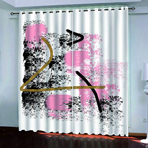 Blickdichte Vorhänge Mit Motiv 3D Rosa Graffiti-Kunst Kinder Gardinen Ösen Gardine Thermo 280x160 cm Schlafzimmer Kinderzimmer Vorhange Dekoratives Muster, Verdunklungsvorhänge Blickdichte Vorhänge Mit Motiv 3D Rosa Graffiti-Kunst Kinder Gardinen Ösen Gardine Thermo 280x160 cm Schlafzimmer Kinderzimmer Vorhange Dekoratives Muster, Verdunklungsvorhänge von MAYNUO