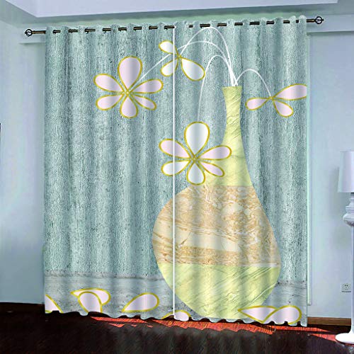 MAYNUO Vorhänge Blickdicht 3D Retro-Vasen-Kunst Gardinen 140x240 cm Verdunklungsvorhänge Ösen, Drucken Curtains Für Schlafzimmer Wohnzimmer Deko, Verdunklungsgardine 2Er Set MAYNUO Vorhänge Blickdicht 3D Retro-Vasen-Kunst Gardinen 140x240 cm Verdunklungsvorhänge Ösen, Drucken Curtains Für Schlafzimmer Wohnzimmer Deko, Verdunklungsgardine 2Er Set von MAYNUO