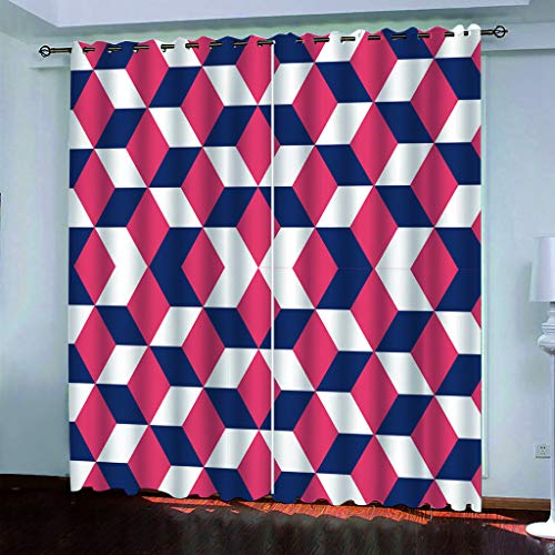 Thermovorhang Fensterdekoration 3D Rote Dreidimensionale Geometrie Quadrate Gardinen Druck Verdunkelung Vorhänge Für Kinderzimmer Wohnzimmer Fenster Thermovorhang 264x214Cm 2 Stück Ösenvorhang Blick Thermovorhang Fensterdekoration 3D Rote Dreidimensionale Geometrie Quadrate Gardinen Druck Verdunkelung Vorhänge Für Kinderzimmer Wohnzimmer Fenster Thermovorhang 264x214Cm 2 Stück Ösenvorhang Blick von MAYNUO