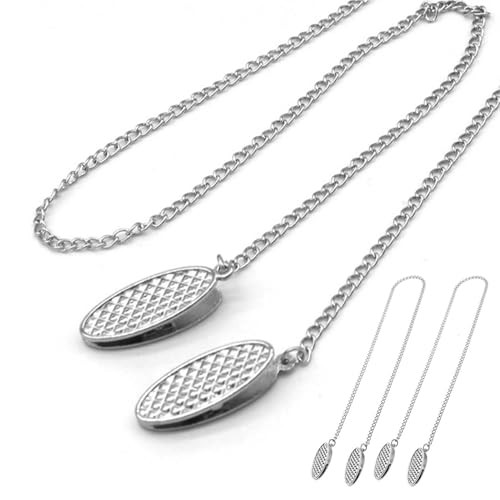 MAYOKIAAR 3 Stück Serviettenkette Mit Clip Senioren, Metall Edelstahl Serviettenhalter Clip Senioren, Elegantes Design,Unbegrenzte Nutzung, für Abendessen und Festliche Anlässe von MAYOKIAAR