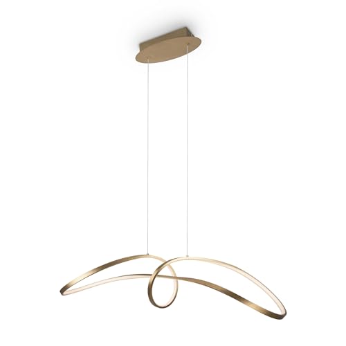 LED Pendelleuchte Curve in Gold 42W 2800lm [Gebraucht - Wie Neu] von MAYTONI DECORATIVE LIGHTING