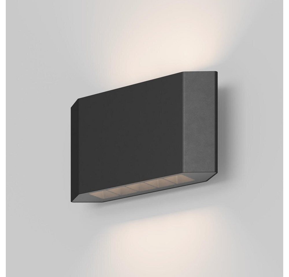 MAYTONI DECORATIVE LIGHTING LED Außen-Wandleuchte Pull, Ausführung: 2-flammig, Ja, fest verbaut, Warmweiß von MAYTONI DECORATIVE LIGHTING