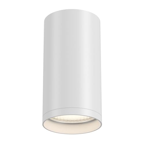 MAYTONI FOCUS S Deckenleuchte – Ø5 cm – GU10 Deckenlampe aus Aluminium – LED Lampe – Leuchte für Decke in Küche, Flur, Wohnzimmer oder Esszimmer – Weiß von MAYTONI DECORATIVE LIGHTING