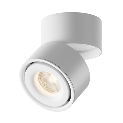 Deckenleuchte Yin - Weiß - Aluminium - Dimmbar - IP20 - 15W - 1020 Lm - 3000K - Breiter Lichtstreuwinkel 24° - LED-Lichtquelle für Wohnzimmer, Schlafzimmer, Küche von MAYTONI DECORATIVE LIGHTING