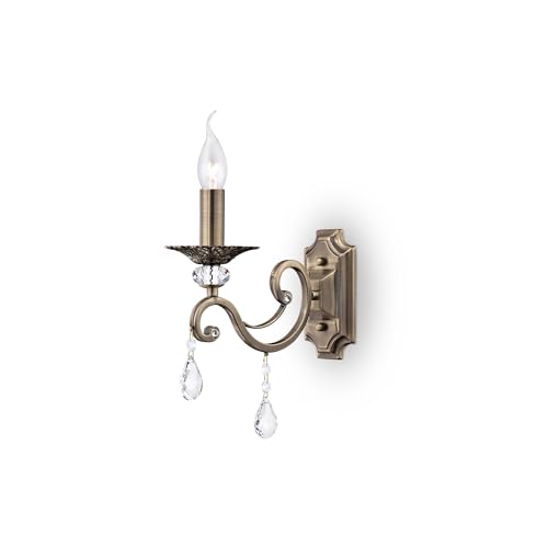 MAYTONI DECORATIVE LIGHTING Classic Wandleuchte Grace Messing RC247-WL-01-R – Zeitlose Eleganz für Flure, Wohnzimmer und Schlafzimmer von MAYTONI DECORATIVE LIGHTING