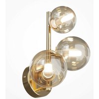 Dallas Moderne 3-flammige Wandleuchte Gold, Cognac-Schirm, G9 - Maytoni von MAYTONI