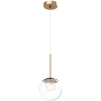 Maytoni Basic Form Moderne 15cm Globe Pendelleuchte Deckenleuchte Gold 1xG9 Glasschirm von MAYTONI