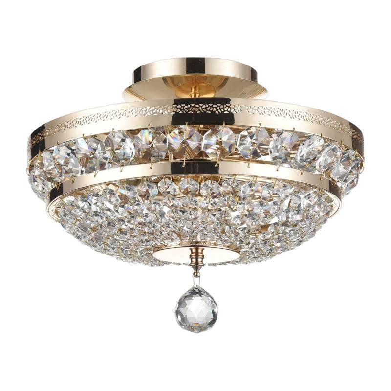 Maytoni Ottilia Deckenleuchte Lampe Kristalle Gold ø 32 Cm Dimmbar Deckenlampe B-Ware von MAYTONI