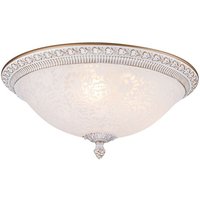 Maytoni - Pascal Flush Bowl Deckenlampe Weiß mit Gold, 3 Licht, E27 von MAYTONI