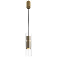 Maytoni - Pendelleuchte Hängelampe Deckenlampe Esszimmerlampe Alu Glas Gold h 32 cm von MAYTONI