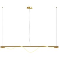 Maytoni - Tau Moderne Stab-Pendel-Deckenleuchte Gold, 180cm Integrierte led 3000K von MAYTONI