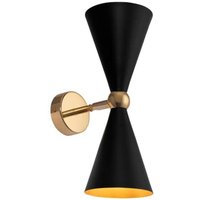 [NEUWERTIG] Maytoni Vesper Wandleuchte Wandlampe Wandlicht Lampe E14 2 Flammig Schwarz/Gold B-Ware von MAYTONI