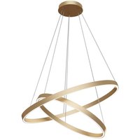 Rim Moderne randintegrierte LED-Deckenleuchte mit 2 Ebenen aus Messing - Maytoni von MAYTONI