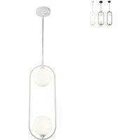 Ring Globe Decken-Pendelleuchte Weiß, 2-flammig, G9 von MAYTONI