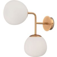 Erich Wandleuchte Messing, 2-flammig, E14 von MAYTONI