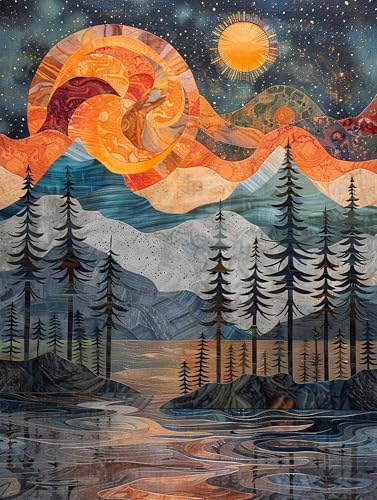 5D Diamond Painting Baum, Diamond Painting Erwachsene Sonne, DIY Basteln Erwachsene, Full Diamant Kunst Malerei Stickerei Kreuzstich Set, Zimmer Deko und Wanddekor, Als Geschenke 40X50cm 7-8652 5D Diamond Painting Baum, Diamond Painting Erwachsene Sonne, DIY Basteln Erwachsene, Full Diamant Kunst Malerei Stickerei Kreuzstich Set, Zimmer Deko und Wanddekor, Als Geschenke 40X50cm 7-8652 von MAYUPEOU