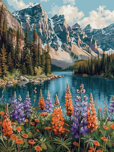 5D Diamond Painting Berg, Diamond Painting Erwachsene Blume, DIY Basteln Erwachsene, Full Diamant Kunst Malerei Stickerei Kreuzstich Set, Zimmer Deko und Wanddekor, Als Geschenke 100x135cm W-5931 5D Diamond Painting Berg, Diamond Painting Erwachsene Blume, DIY Basteln Erwachsene, Full Diamant Kunst Malerei Stickerei Kreuzstich Set, Zimmer Deko und Wanddekor, Als Geschenke 100x135cm W-5931 von MAYUPEOU