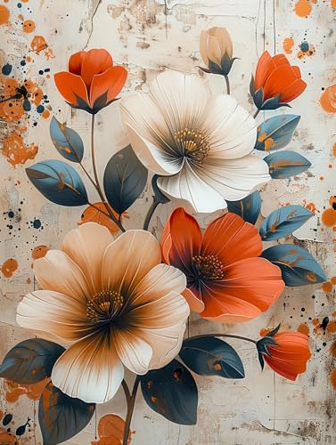 5D Diamond Painting Blume, Diamond Painting Erwachsene Pflanzen, DIY Basteln Erwachsene, Full Diamant Kunst Malerei Stickerei Kreuzstich Set, Zimmer Deko und Wanddekor, Als Geschenke 90x120cm 2-8321 5D Diamond Painting Blume, Diamond Painting Erwachsene Pflanzen, DIY Basteln Erwachsene, Full Diamant Kunst Malerei Stickerei Kreuzstich Set, Zimmer Deko und Wanddekor, Als Geschenke 90x120cm 2-8321 von MAYUPEOU