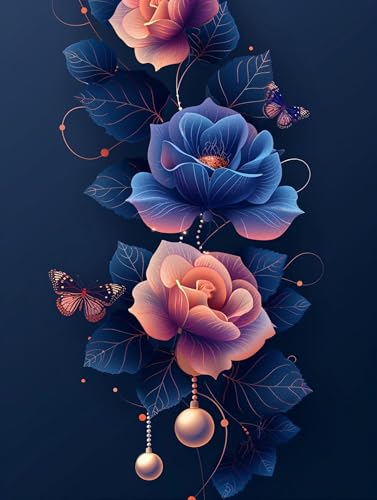 5D Diamond Painting Blume, Diamond Painting Erwachsene Schmetterling, DIY Basteln Erwachsene, Full Diamant Kunst Malerei Stickerei Kreuzstich Set, Zimmer Deko und Wanddekor, Geschenke 40X50cm Y-4809 5D Diamond Painting Blume, Diamond Painting Erwachsene Schmetterling, DIY Basteln Erwachsene, Full Diamant Kunst Malerei Stickerei Kreuzstich Set, Zimmer Deko und Wanddekor, Geschenke 40X50cm Y-4809 von MAYUPEOU