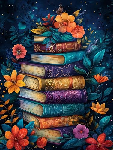 5D Diamond Painting Buch, Diamond Painting Erwachsene BläTter, DIY Basteln Erwachsene, Full Diamant Kunst Malerei Stickerei Kreuzstich Set, Zimmer Deko und Wanddekor, Als Geschenke 50x65cm L-3299 von MAYUPEOU