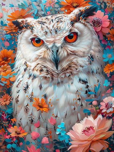 5D Diamond Painting Eule, Diamond Painting Erwachsene Blume, DIY Basteln Erwachsene, Full Diamant Kunst Malerei Stickerei Kreuzstich Set, Zimmer Deko und Wanddekor, Als Geschenke 60X80cm 8-1743 5D Diamond Painting Eule, Diamond Painting Erwachsene Blume, DIY Basteln Erwachsene, Full Diamant Kunst Malerei Stickerei Kreuzstich Set, Zimmer Deko und Wanddekor, Als Geschenke 60X80cm 8-1743 von MAYUPEOU