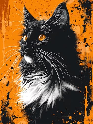 5D Diamond Painting Katze, Diamond Painting Erwachsene Tier, DIY Basteln Erwachsene, Full Diamant Kunst Malerei Stickerei Kreuzstich Set, Zimmer Deko und Wanddekor, Als Geschenke 60X80cm 0-3183 5D Diamond Painting Katze, Diamond Painting Erwachsene Tier, DIY Basteln Erwachsene, Full Diamant Kunst Malerei Stickerei Kreuzstich Set, Zimmer Deko und Wanddekor, Als Geschenke 60X80cm 0-3183 von MAYUPEOU