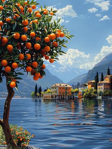 5D Diamond Painting Landschaft, Diamond Painting Erwachsene HäUser, DIY Basteln Erwachsene, Full Diamant Kunst Malerei Stickerei Kreuzstich Set, Zimmer Deko und Wanddekor, Als Geschenke 60X70cm 1-7725 5D Diamond Painting Landschaft, Diamond Painting Erwachsene HäUser, DIY Basteln Erwachsene, Full Diamant Kunst Malerei Stickerei Kreuzstich Set, Zimmer Deko und Wanddekor, Als Geschenke 60X70cm 1-7725 von MAYUPEOU